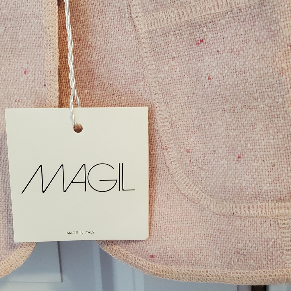 NWT-MAGIL BUTTON'S UP YOUTH GIRLS PEACHY PINK BLAZER JACKET- ITALY10- - Picture 10 of 15